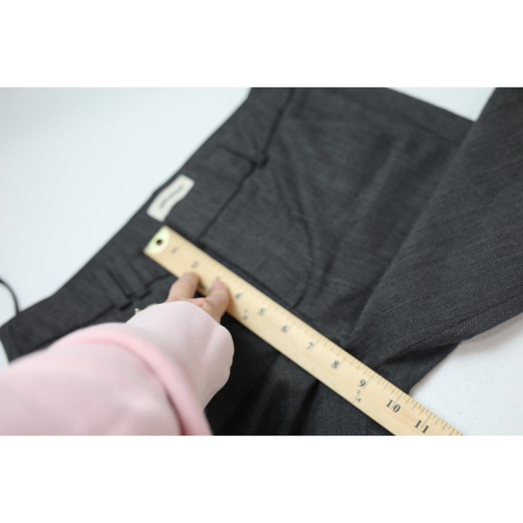 ZADIG&VOLTAIRE POSH STRIPE FRANGE CROPPED TROUSER BLACK EU 36 RAW HEM - Picture 10 of 14